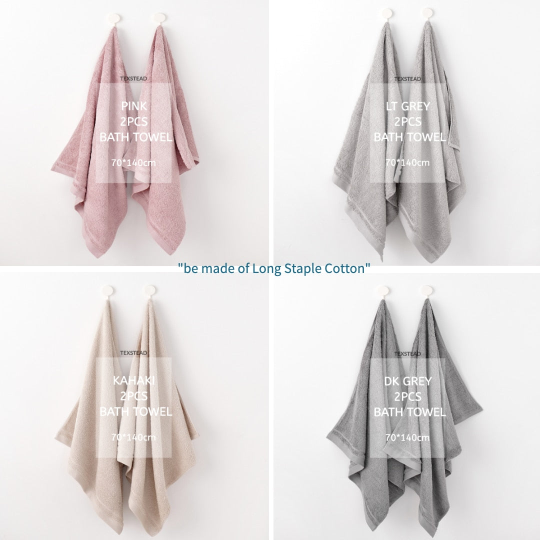 Luxury Cotton Towel Collection - 4 Bath Towels + 2 Hand Towels, Soft & Absorbent, Perfect for Daily Use