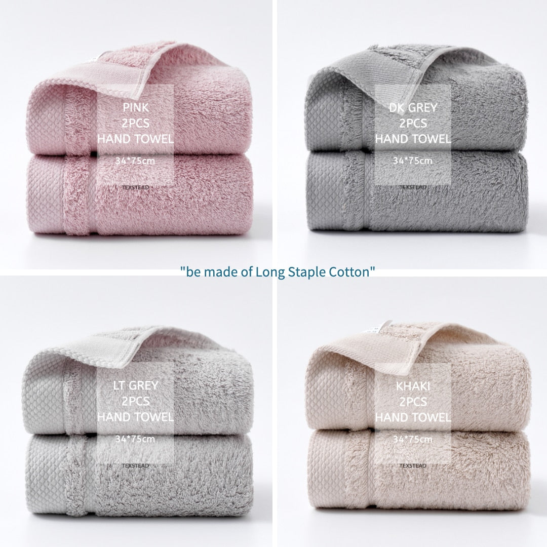 Luxury Cotton Towel Collection - 4 Bath Towels + 2 Hand Towels, Soft & Absorbent, Perfect for Daily Use