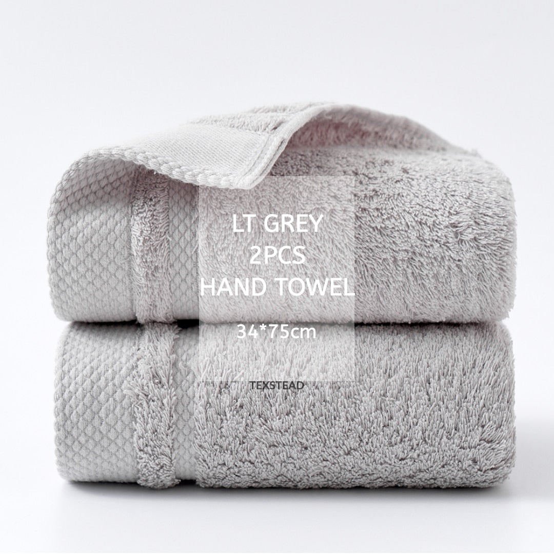 Luxury Cotton Towel Collection - 4 Bath Towels + 2 Hand Towels, Soft & Absorbent, Perfect for Daily Use