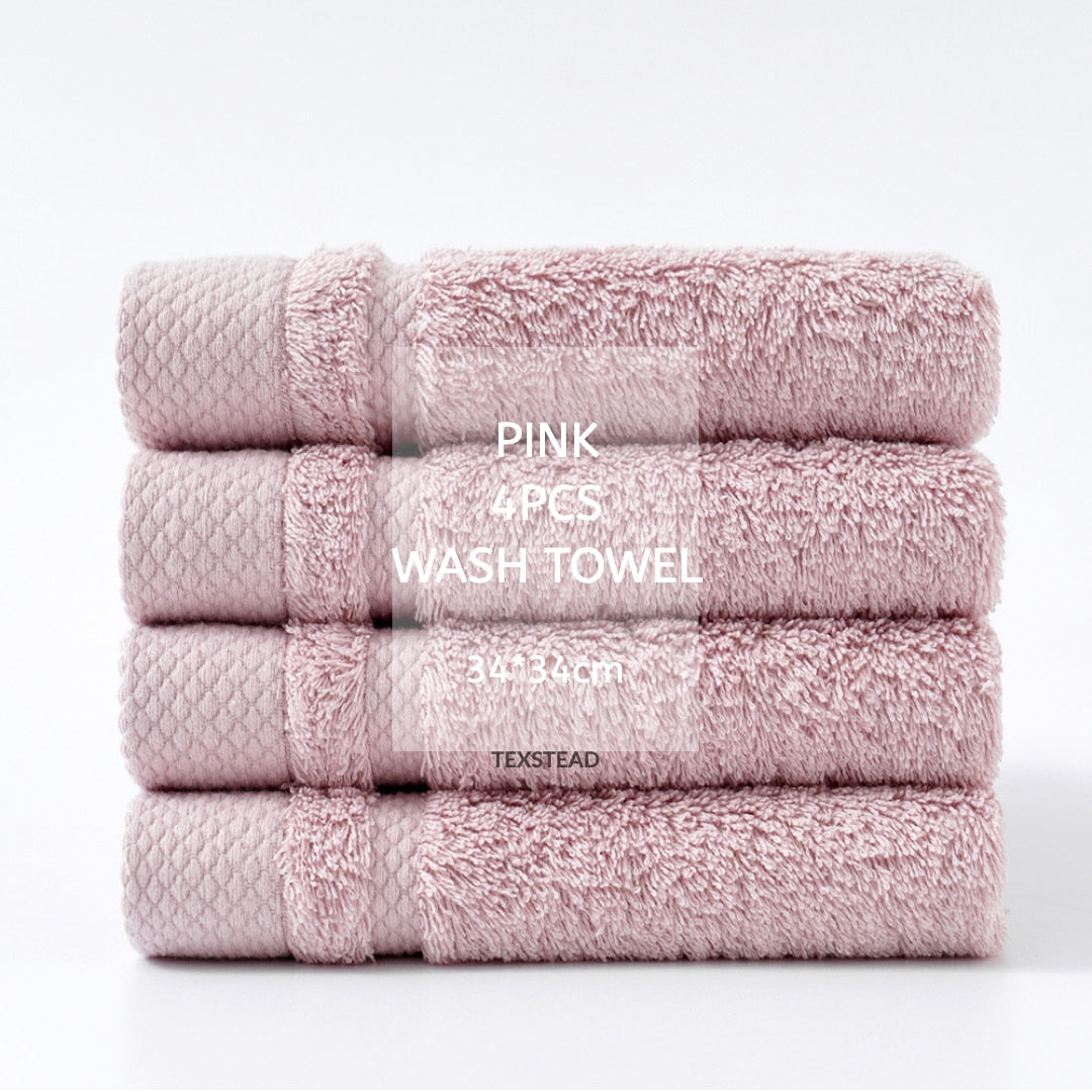 Luxury Cotton Towel Collection - 4 Bath Towels + 2 Hand Towels, Soft & Absorbent, Perfect for Daily Use