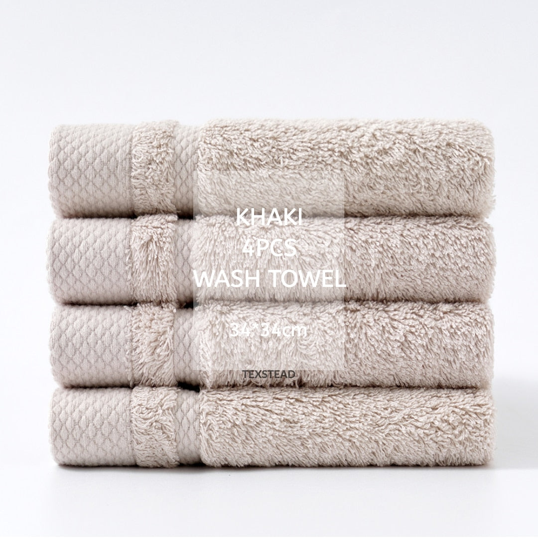 Luxury Cotton Towel Collection - 4 Bath Towels + 2 Hand Towels, Soft & Absorbent, Perfect for Daily Use