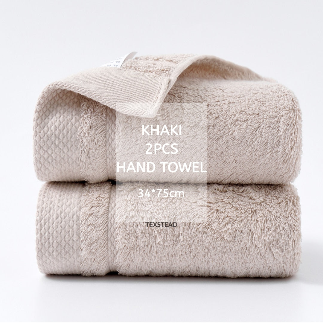 Luxury Cotton Towel Collection - 4 Bath Towels + 2 Hand Towels, Soft & Absorbent, Perfect for Daily Use